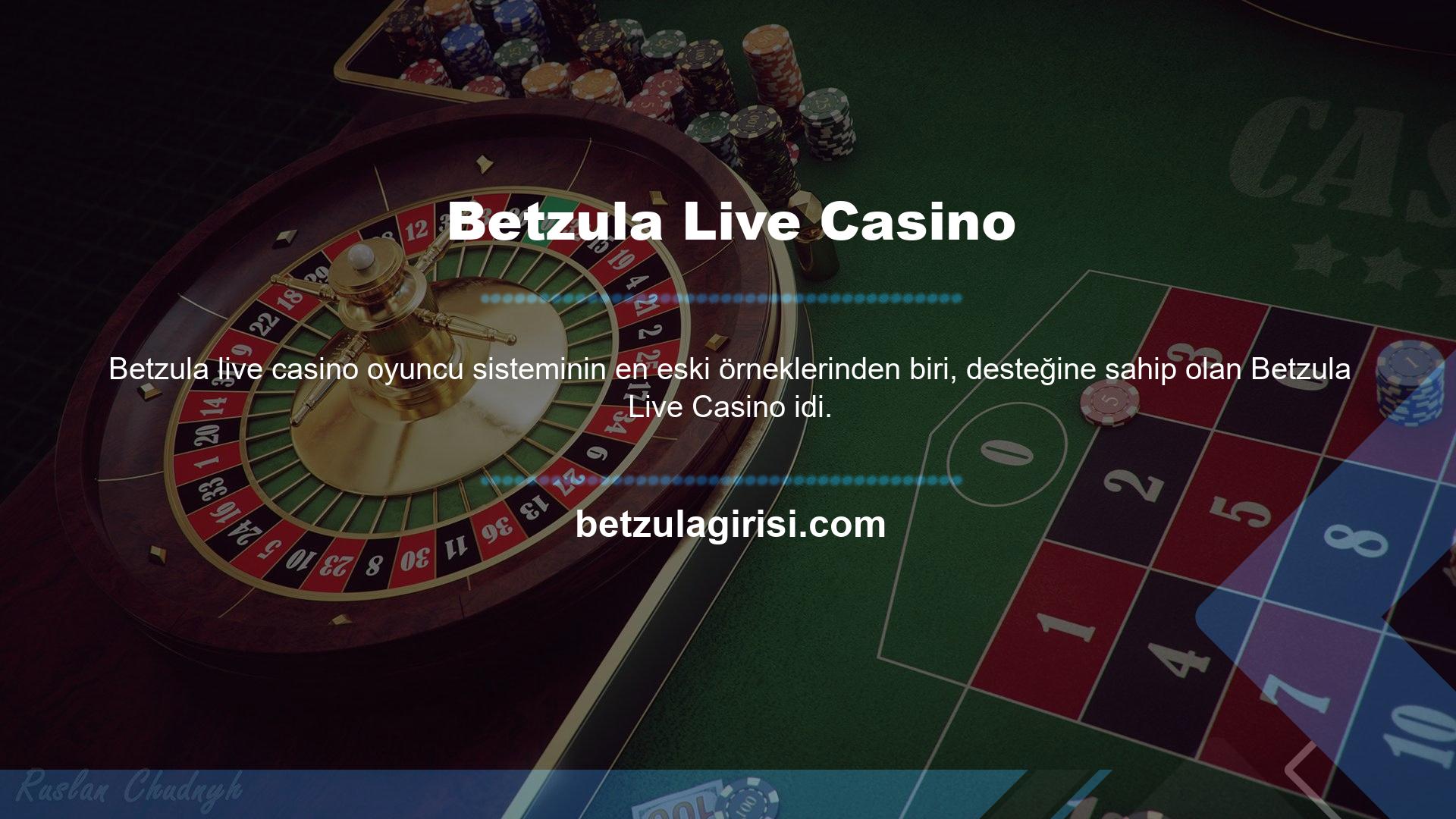 Sektör, canlı casinolar aracılığıyla Betzula tarafından desteklenmektedir